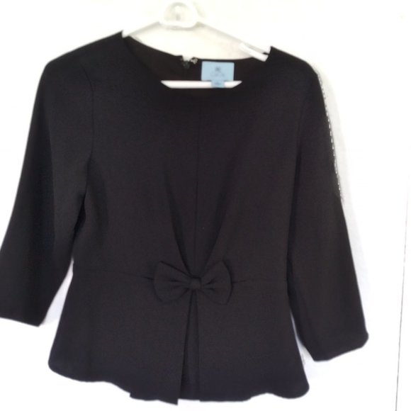 Black peplum top by Cece, size 4 - Picture 8 of 8